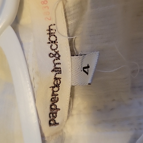 Paper Denim & Cloth Striped Cotton Short Sleeve Blouse - Picture 5 of 7